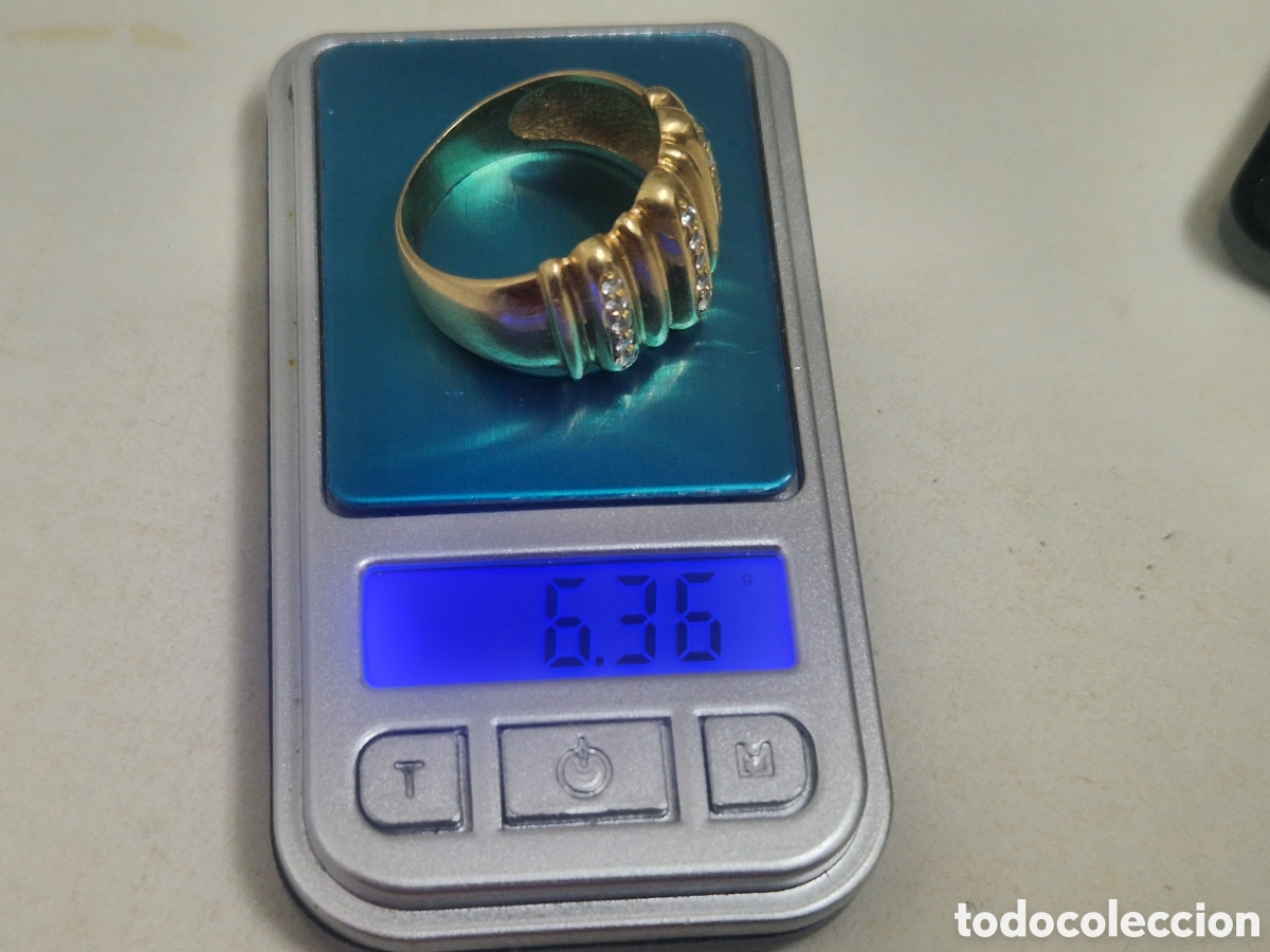 Joyeria: ANILLO ANCHO ORO 18 K CON CIRCONITAS - Foto 6