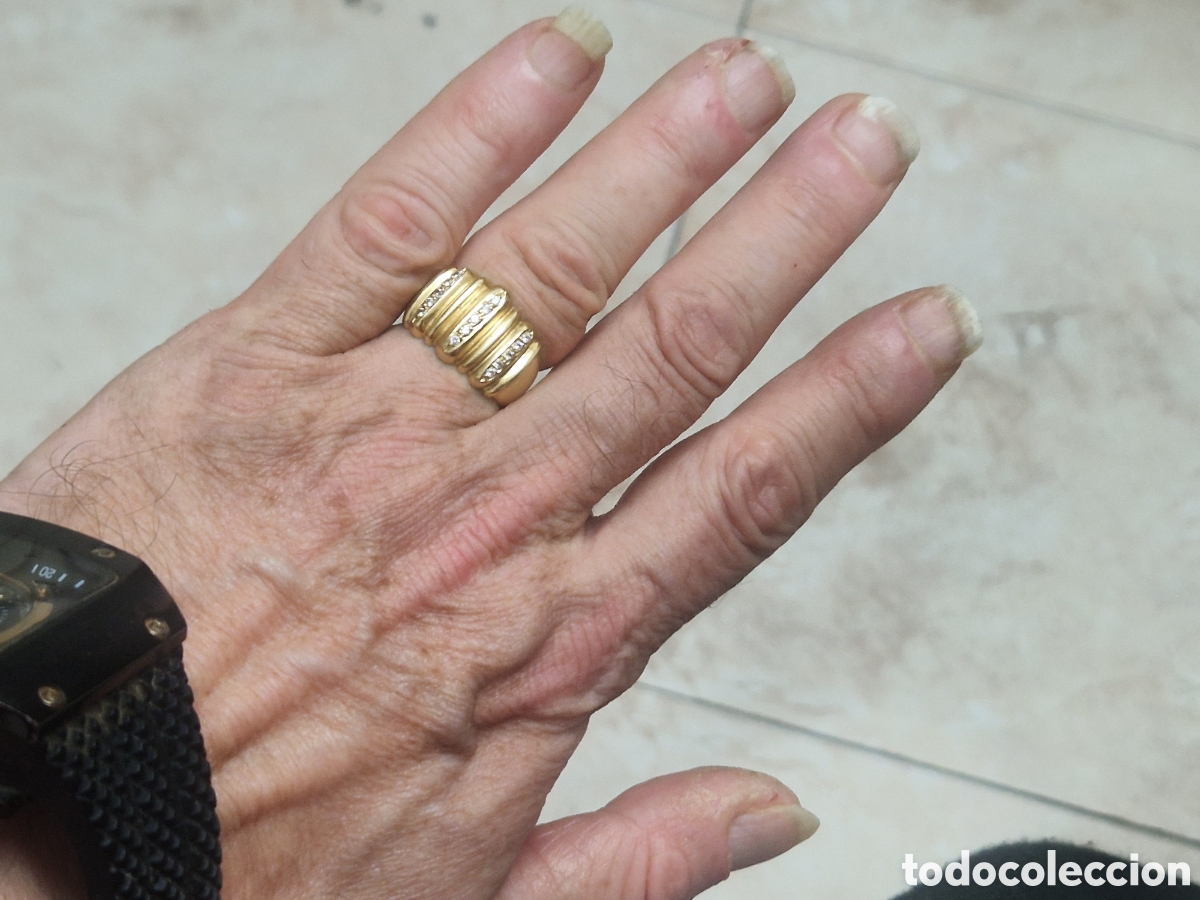 Joyeria: ANILLO ANCHO ORO 18 K CON CIRCONITAS - Foto 8