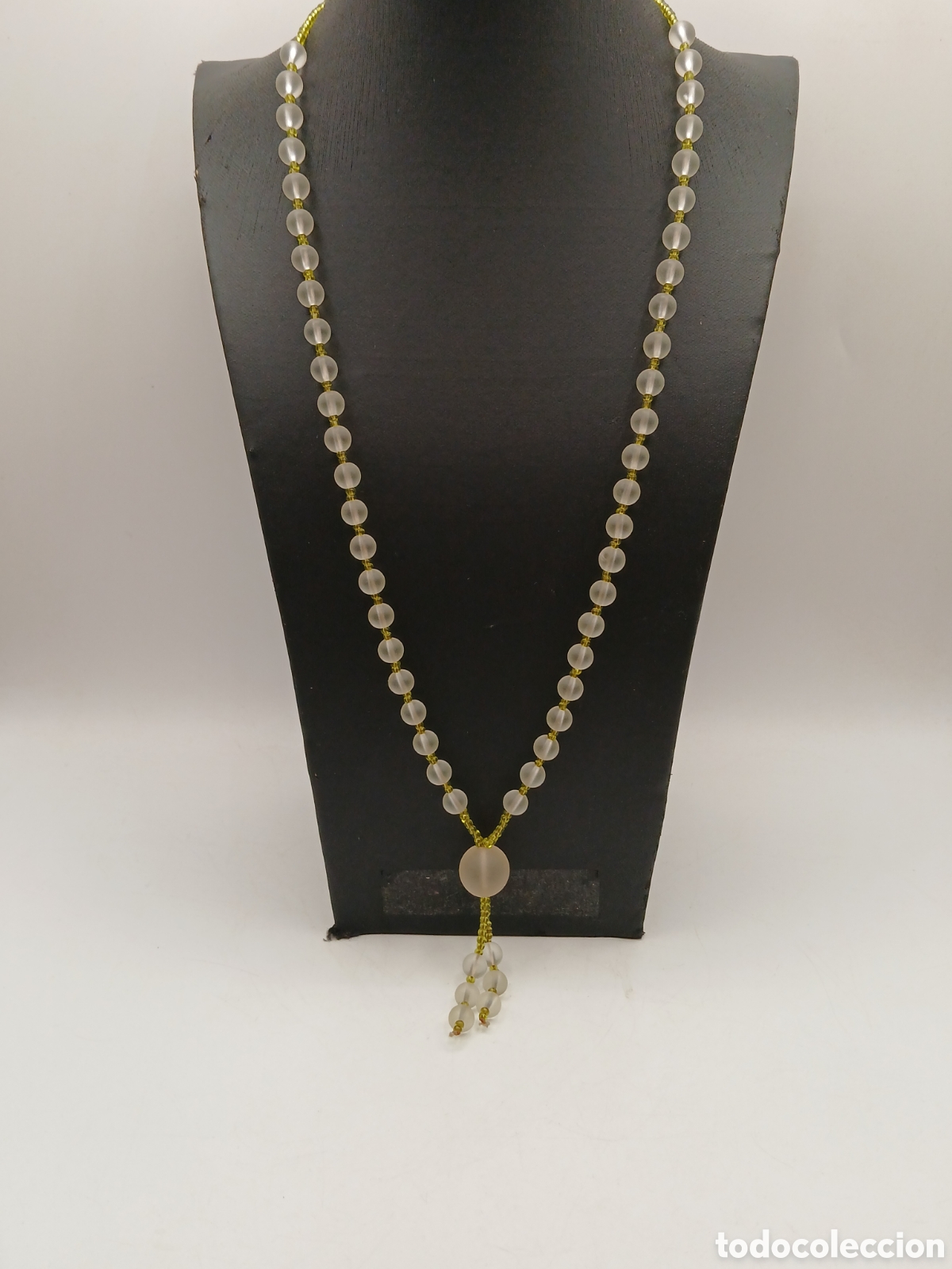 Joyeria: Collar cuarzo blanco mate. Sin cierre - Foto 2