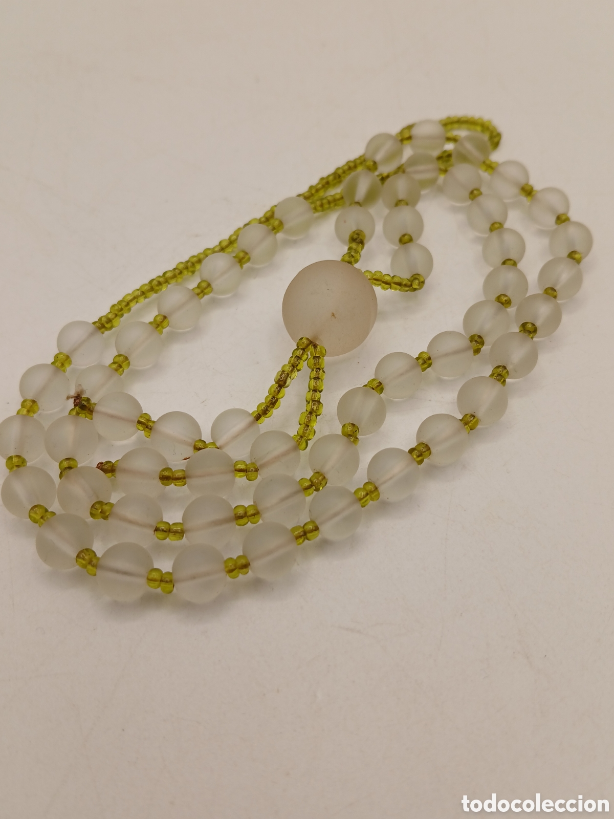 Joyeria: Collar cuarzo blanco mate. Sin cierre - Foto 4