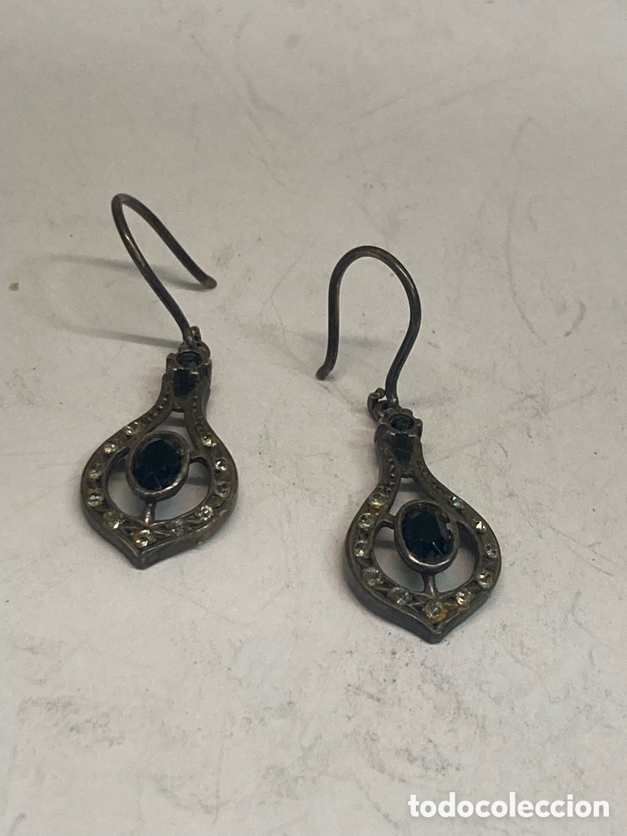 Joyeria: Pendientes de plata con engastado P238 - Foto 1