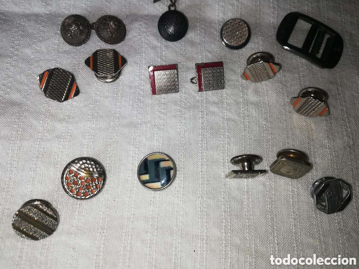 Joyeria: ANTIGUOS GEMELOS, METAL LABRADO - Foto 3