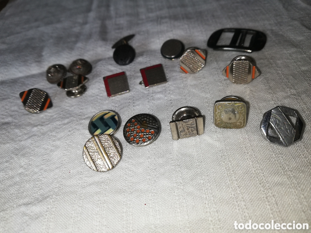 Joyeria: ANTIGUOS GEMELOS, METAL LABRADO - Foto 4