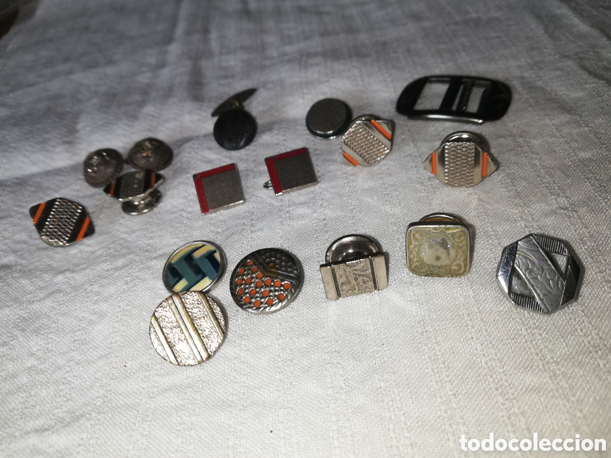 Joyeria: ANTIGUOS GEMELOS, METAL LABRADO - Foto 5