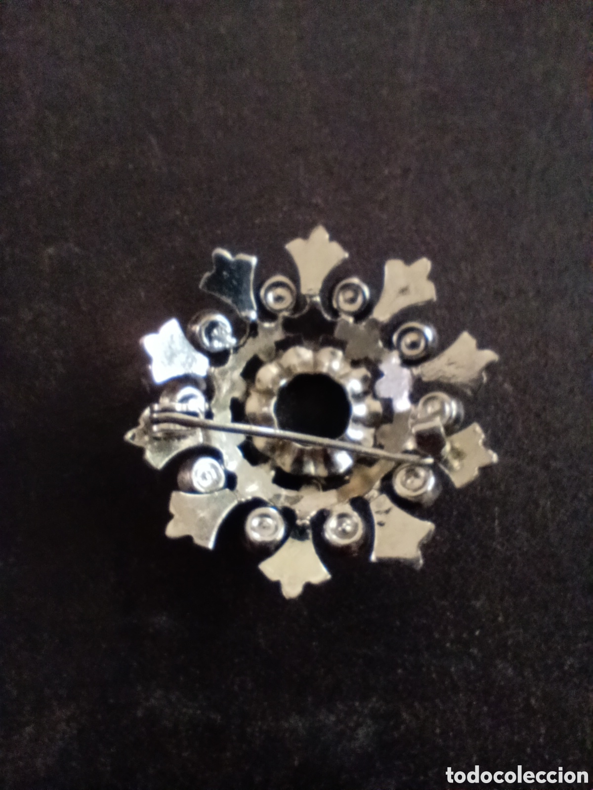 Joyeria: BROCHE ANTIGUO CON PIEDRA NEGRA - Foto 2