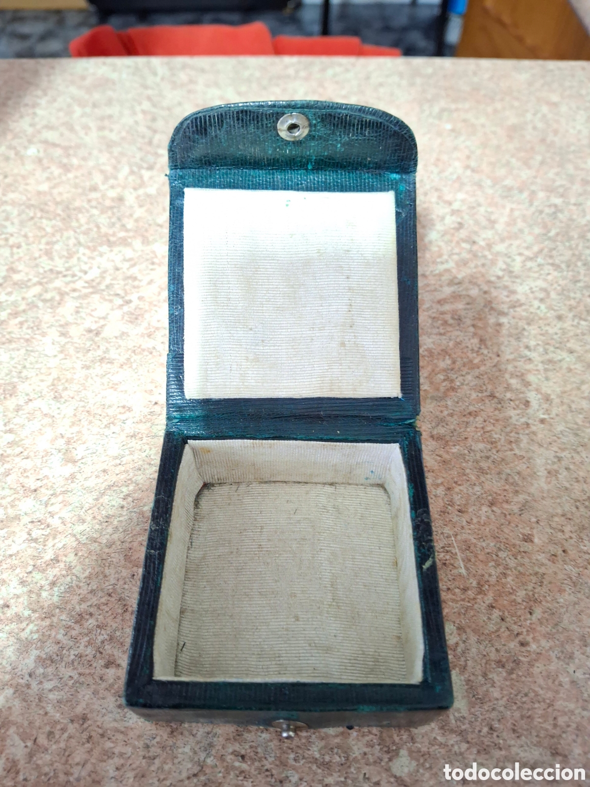 Joyeria: Antigua caja joyer&iacute;a. Verde - Foto 2