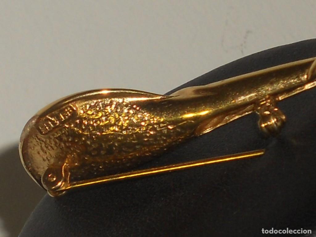 Joyeria: ANTIGUO BROCHE TIPO FLOR DORADO - Foto 10