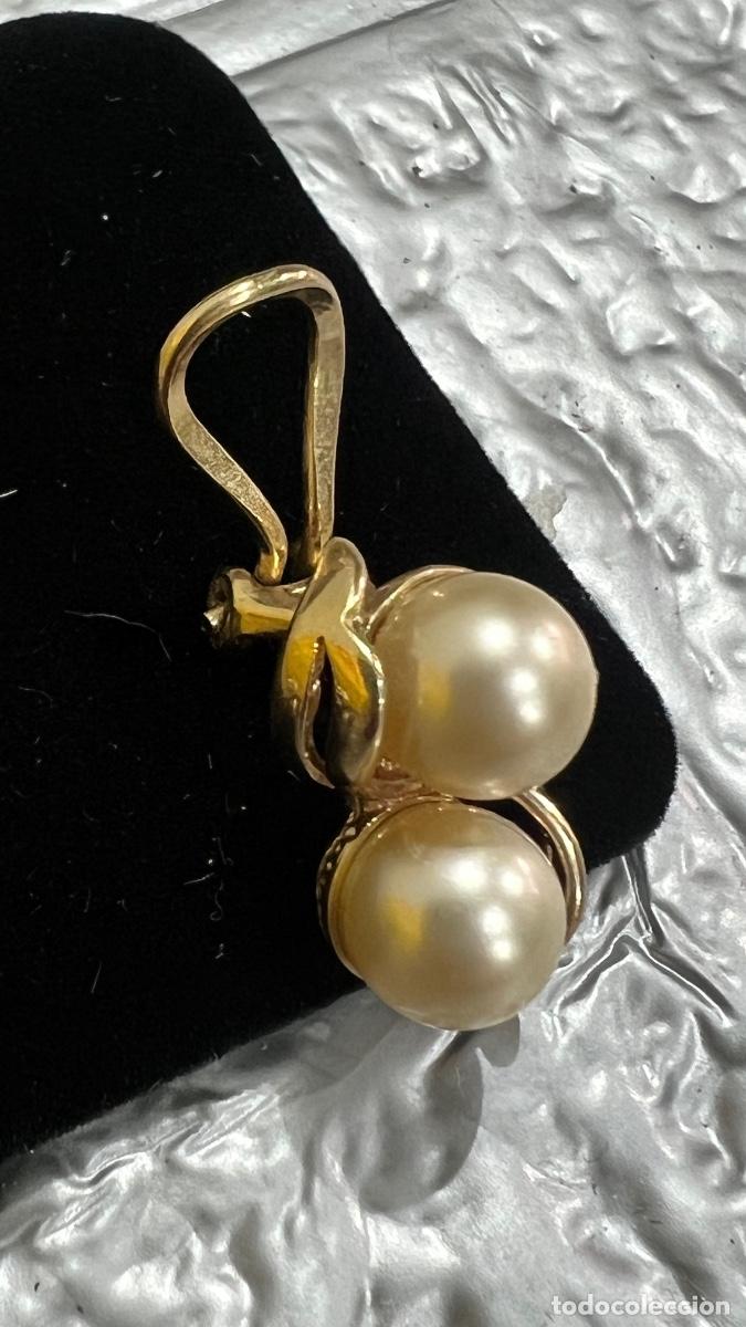 Joyeria: PENDIENTES DE PERLAS CON BA&Ntilde;O DE ORO - Foto 3