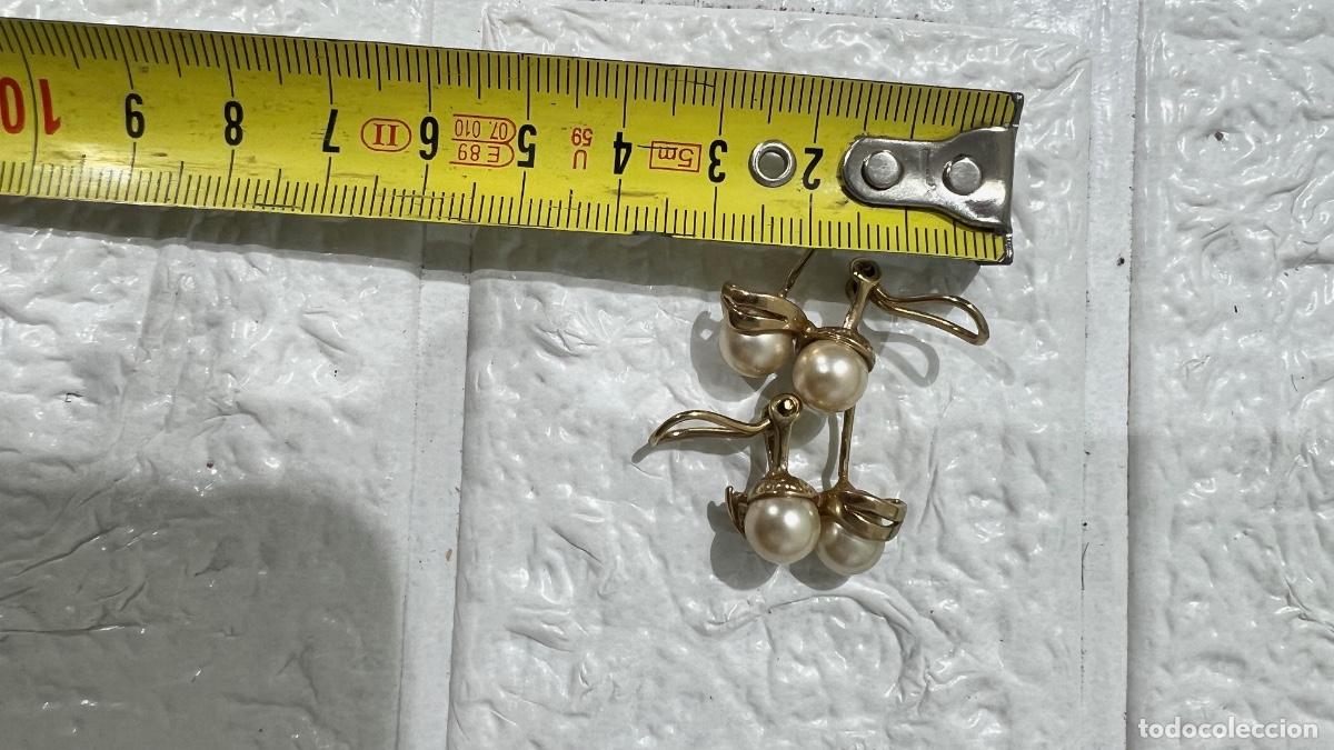 Joyeria: PENDIENTES DE PERLAS CON BA&Ntilde;O DE ORO - Foto 6