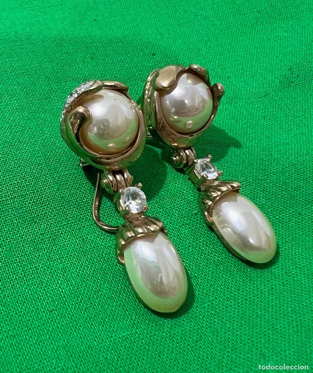 Joyeria: PENDIENTES EN ORO LAMINADO Y PERLAS - Foto 6