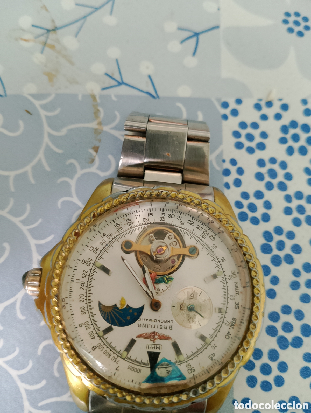 Joalheria: R&eacute;plica breitling suizo