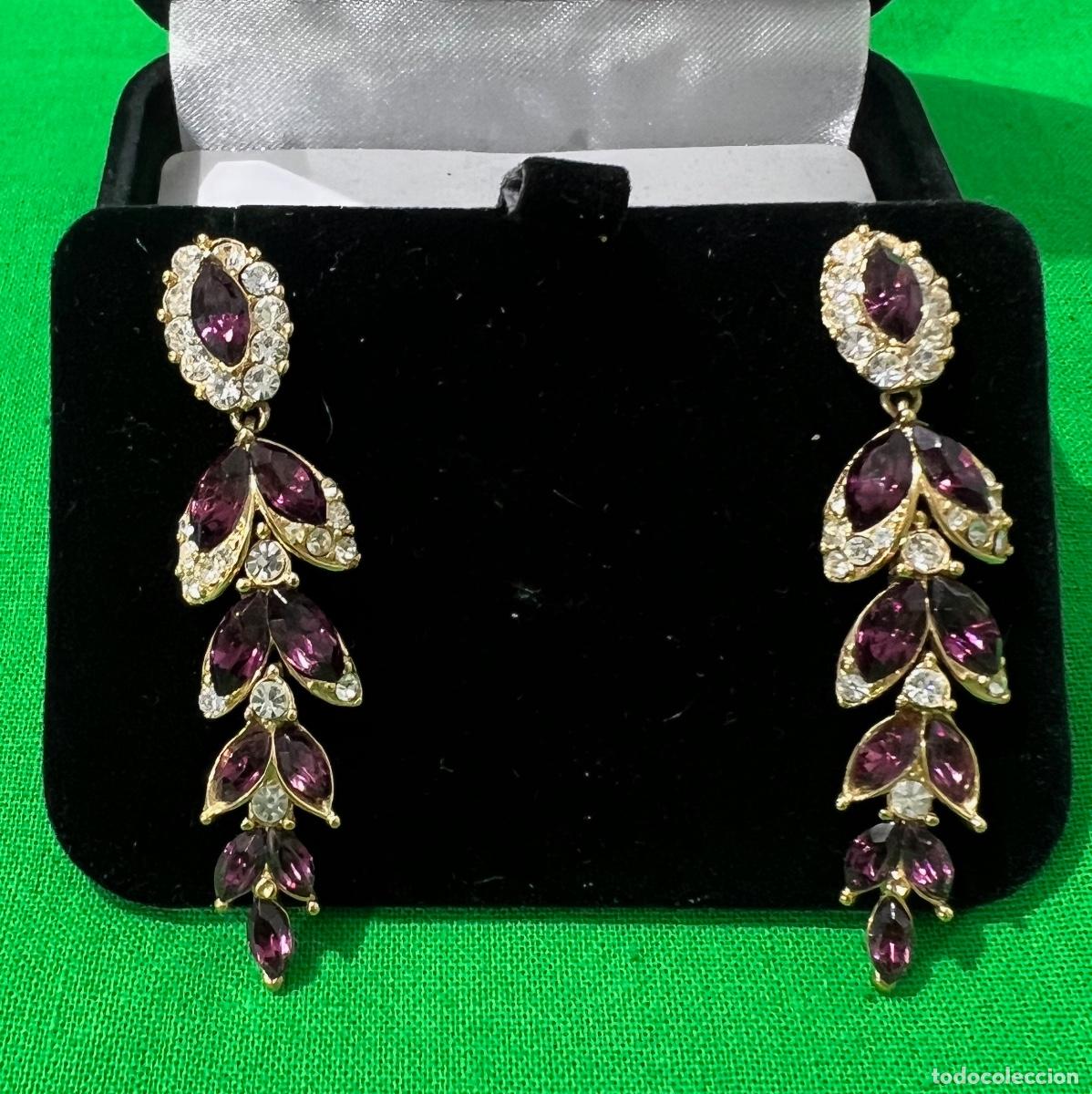 Joyeria: PENDIENTES VINTAGE CON GEMAS - Foto 1