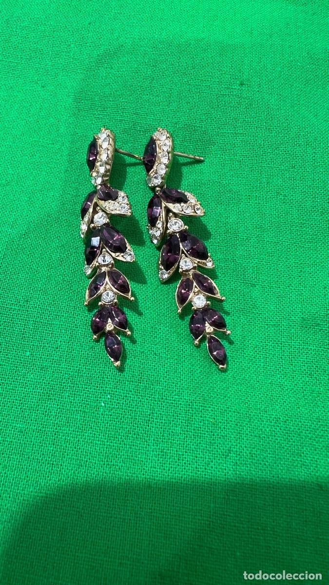 Joyeria: PENDIENTES VINTAGE CON GEMAS - Foto 4