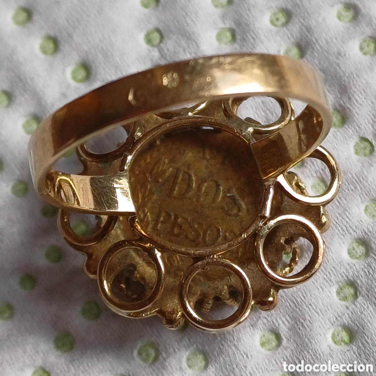 Joyeria: Sortija oro 21y 24 quilates moneda - Foto 4