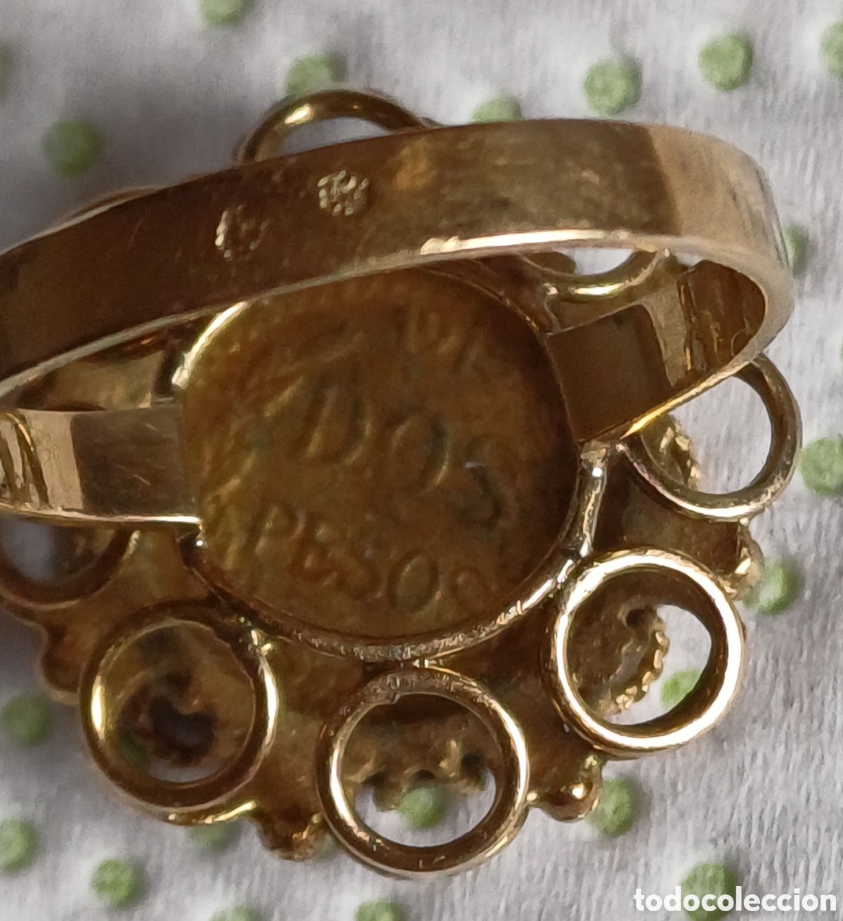 Joyeria: Sortija oro 21y 24 quilates moneda - Foto 6