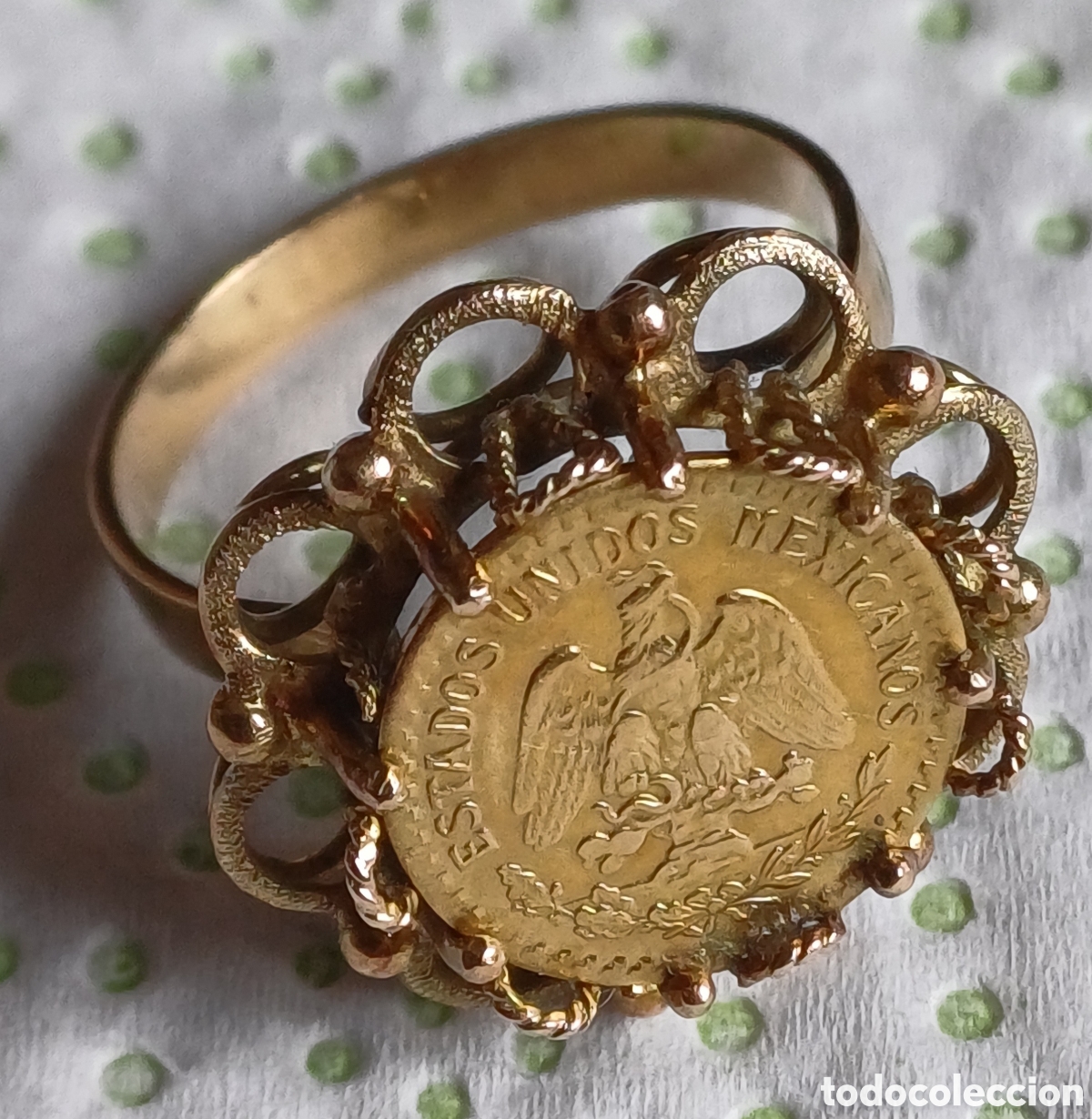 Joyeria: Sortija oro 21y 24 quilates moneda - Foto 7
