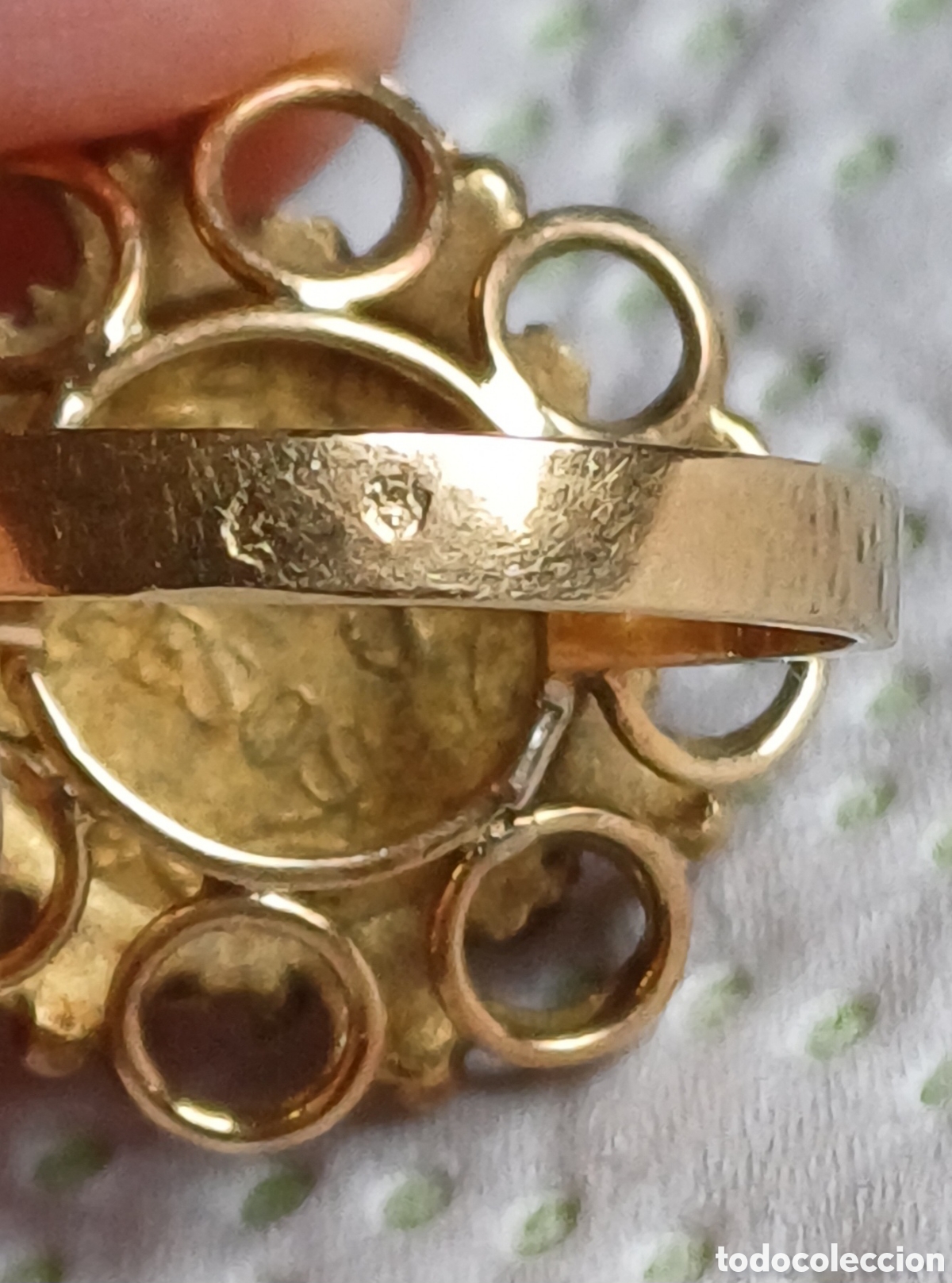Joyeria: Sortija oro 21y 24 quilates moneda - Foto 8