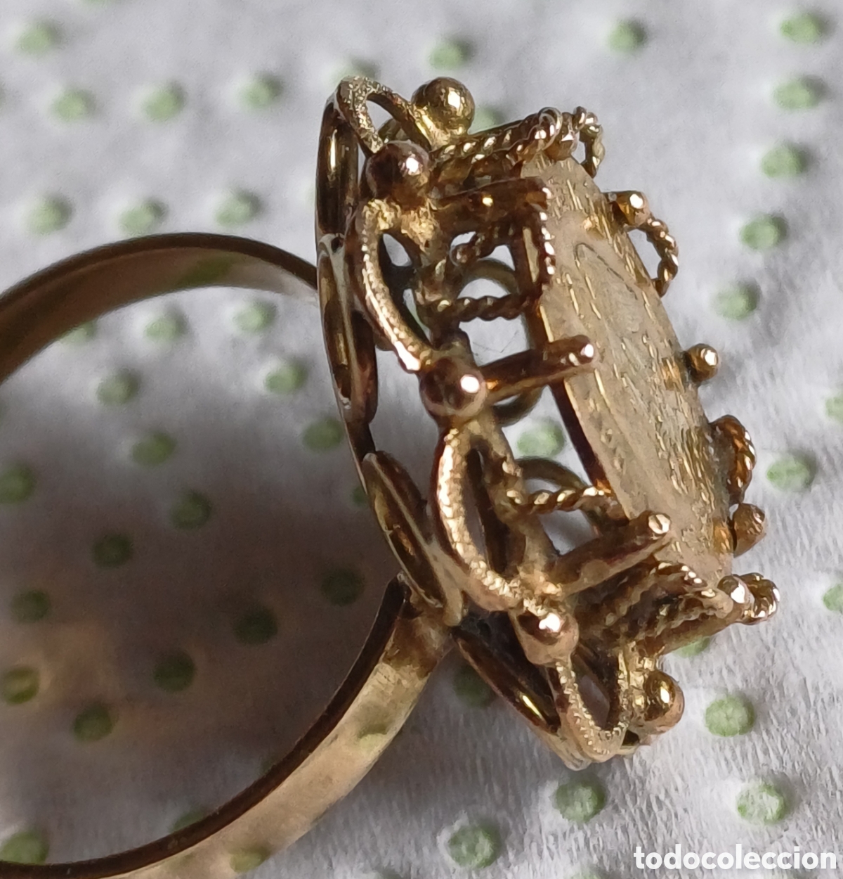 Joyeria: Sortija oro 21y 24 quilates moneda - Foto 12
