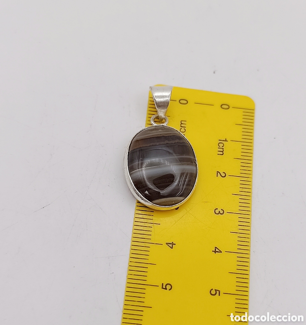 Joyeria: Hermoso collar de &aacute;gata marr&oacute;n - Foto 3