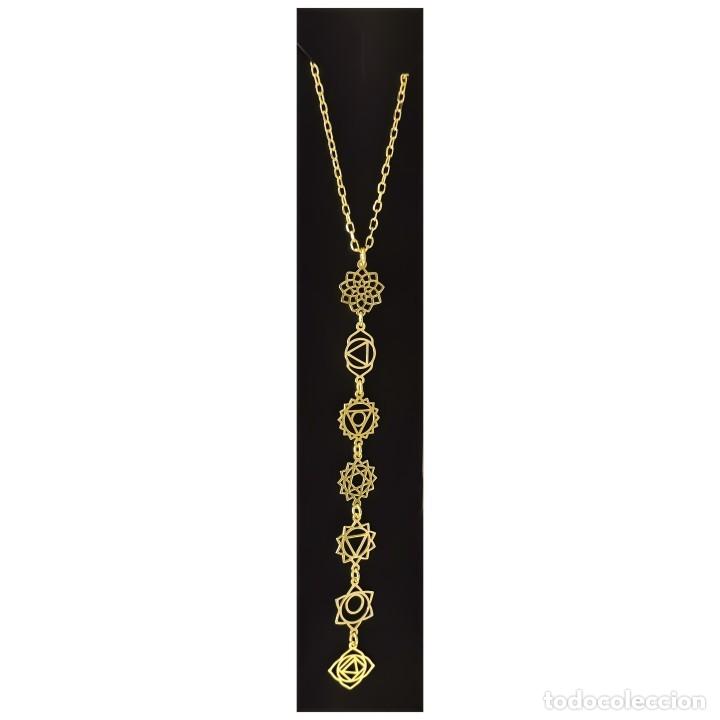 Joyeria: pulsera, collar, pendientes chakras en plata de ley ajustable - Foto 6