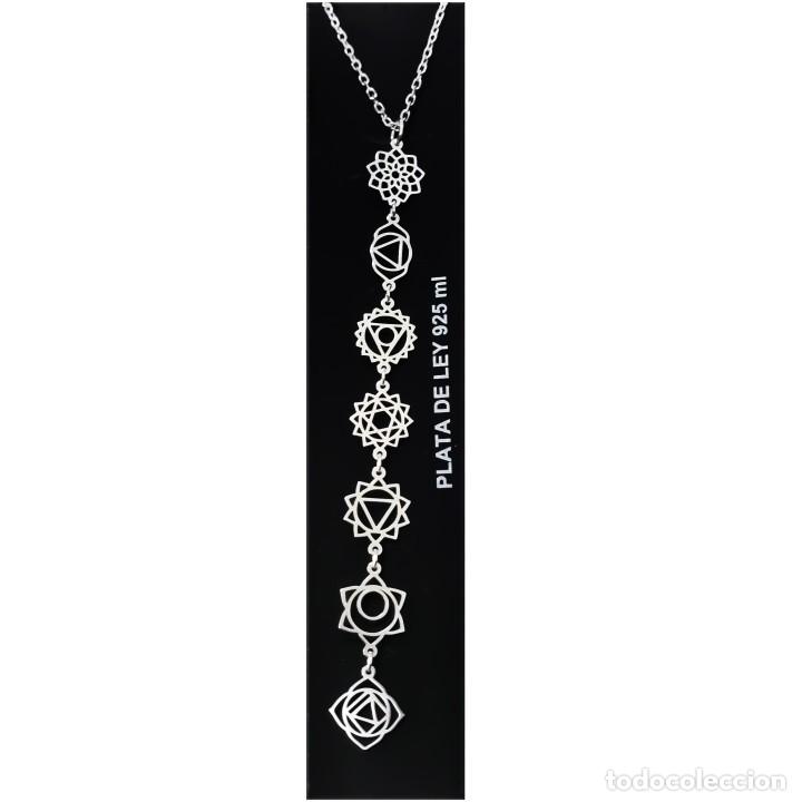 Joyeria: pulsera, collar, pendientes chakras en plata de ley ajustable - Foto 9