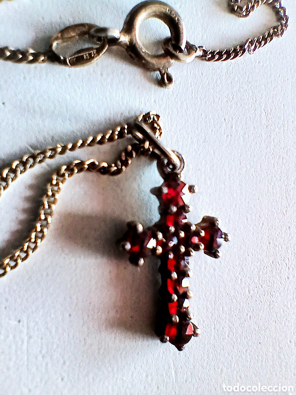 Joyeria: Collar de plata con rub&iacute;es naturales - Foto 3