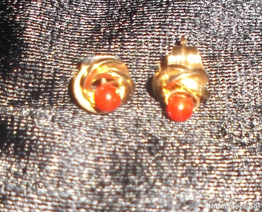 Joyeria: pendientes de oro y coral - Foto 1