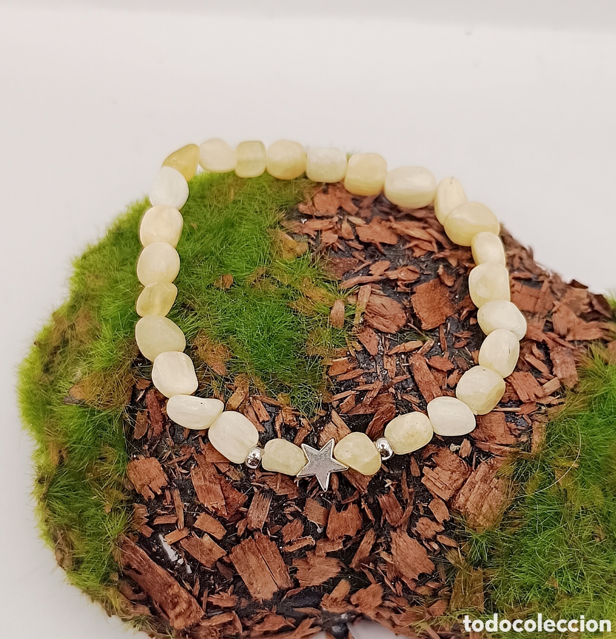 Joyeria: Pulsera de Calcita Amarilla El&aacute;stica - Foto 1