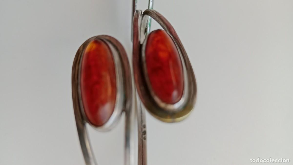 Joyeria: PULSERA VINTAGE DE PLATA DECORADA CON &Aacute;MBAR - Foto 2