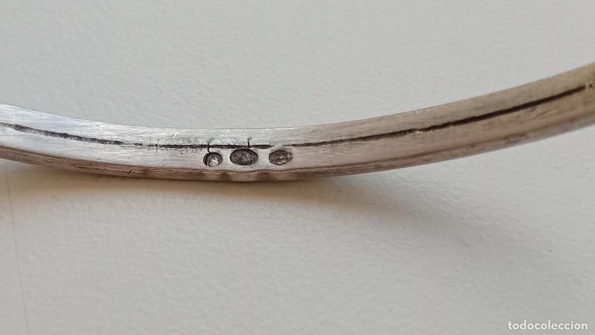 Joyeria: PULSERA VINTAGE DE PLATA DECORADA CON &Aacute;MBAR - Foto 6