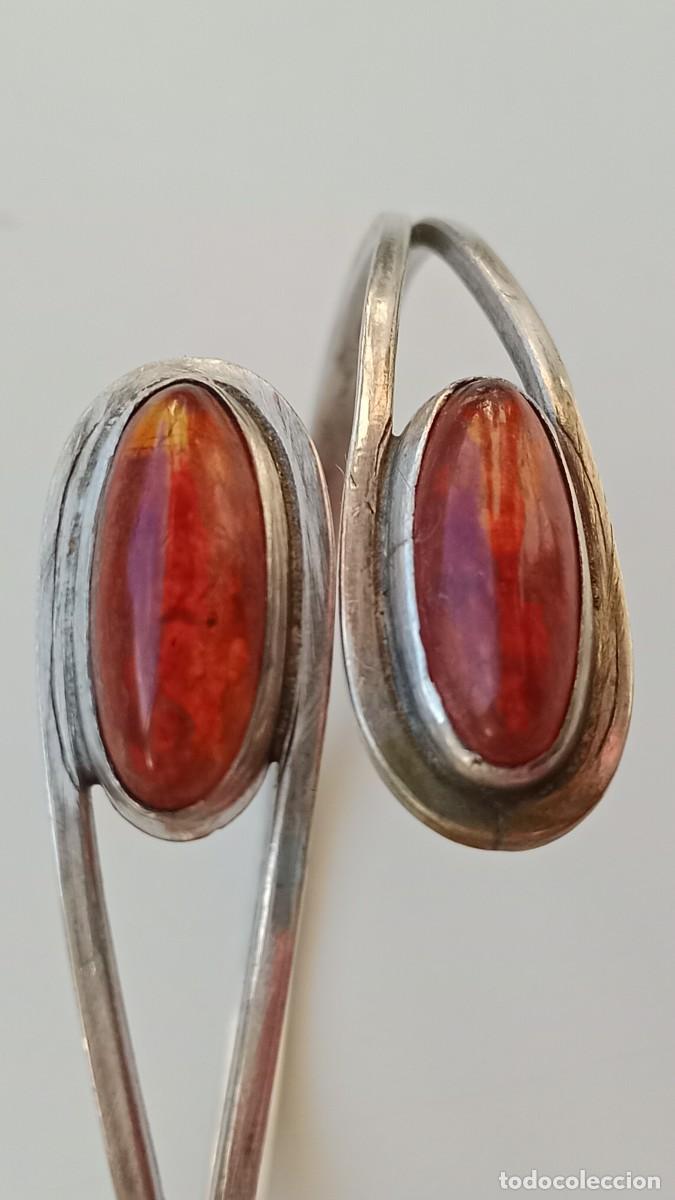 Joyeria: PULSERA VINTAGE DE PLATA DECORADA CON &Aacute;MBAR - Foto 7
