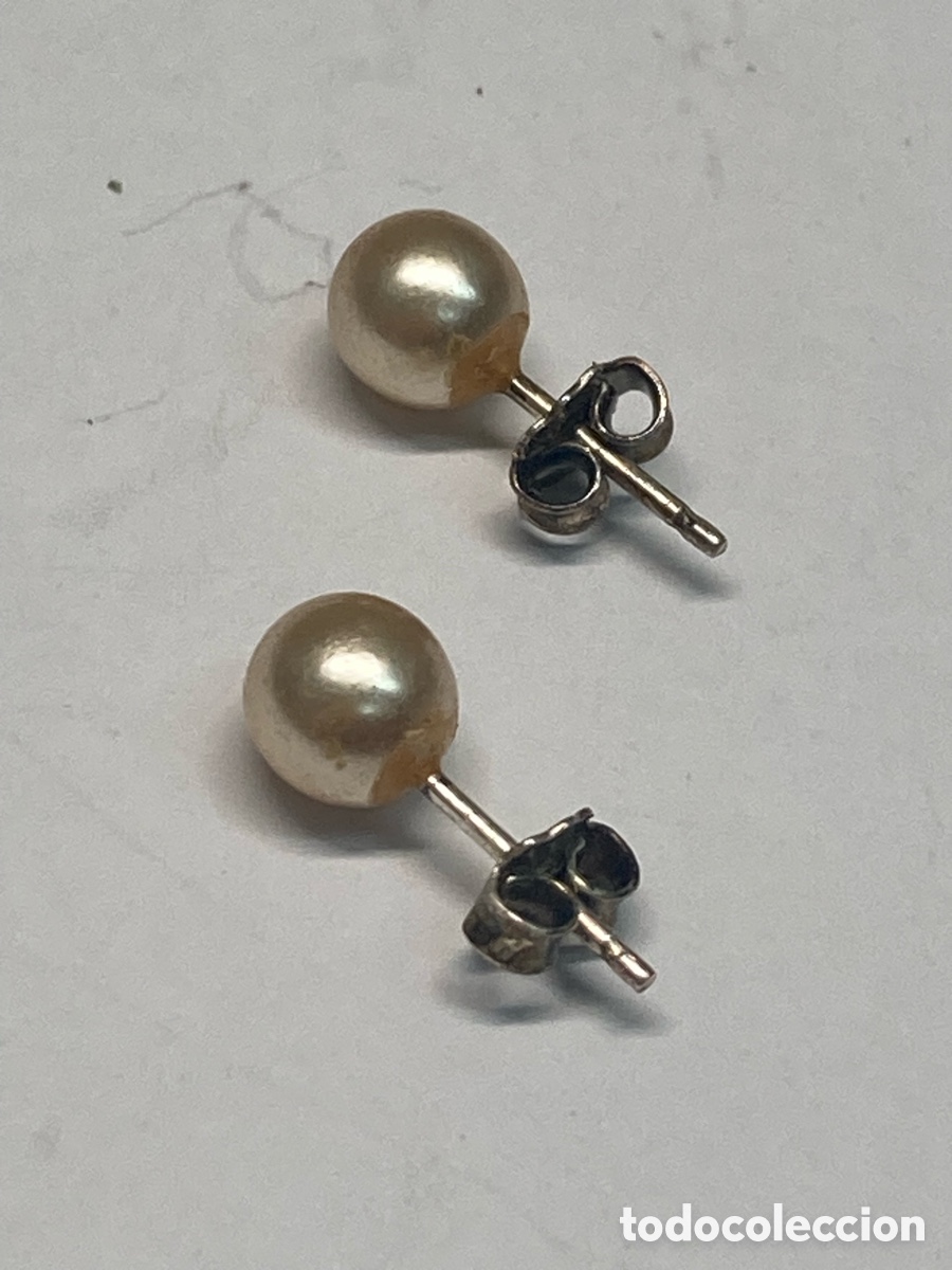 Joyeria: Pendientes de plata y perlas P240 - Foto 1