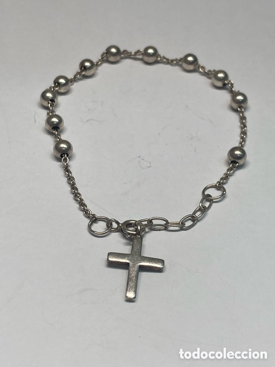 Joyeria: Pulsera de plata religiosa Pul279 - Foto 1