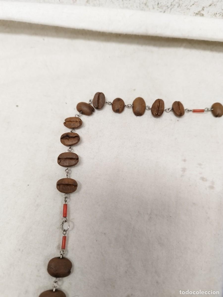 Joyeria: Antiguo collar hecho con granos de cafe. - Foto 5