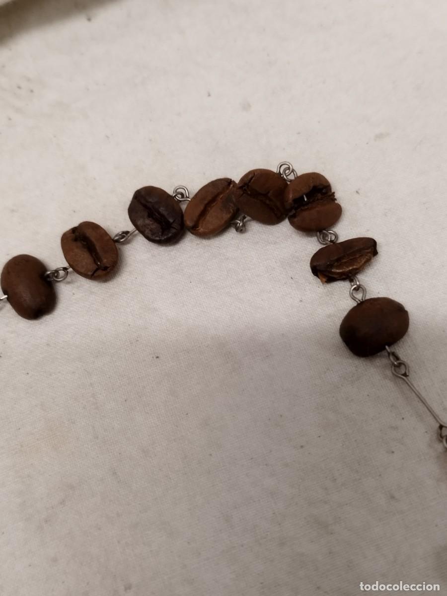 Joyeria: Antiguo collar hecho con granos de cafe. - Foto 6