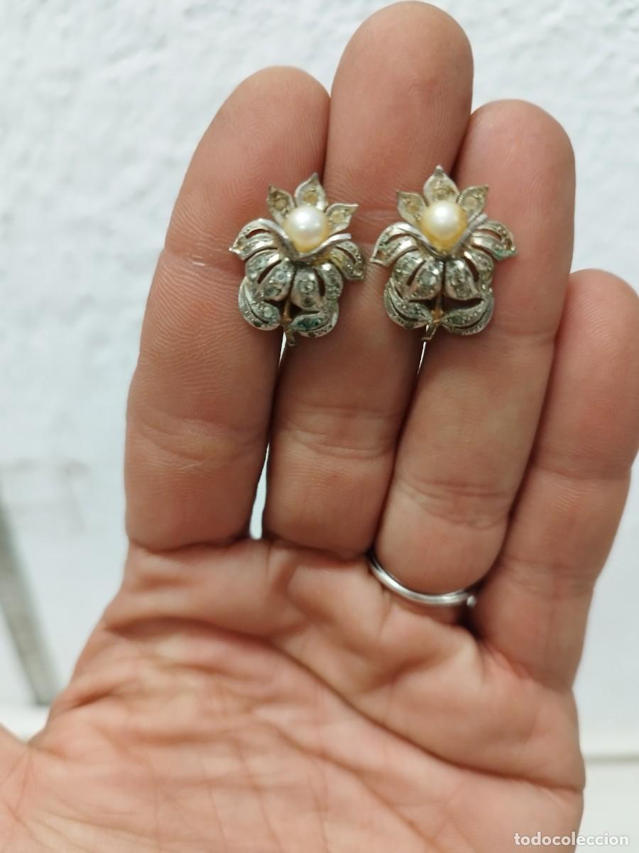 Joyeria: Antigua pareja, par de pendientes. - Foto 1