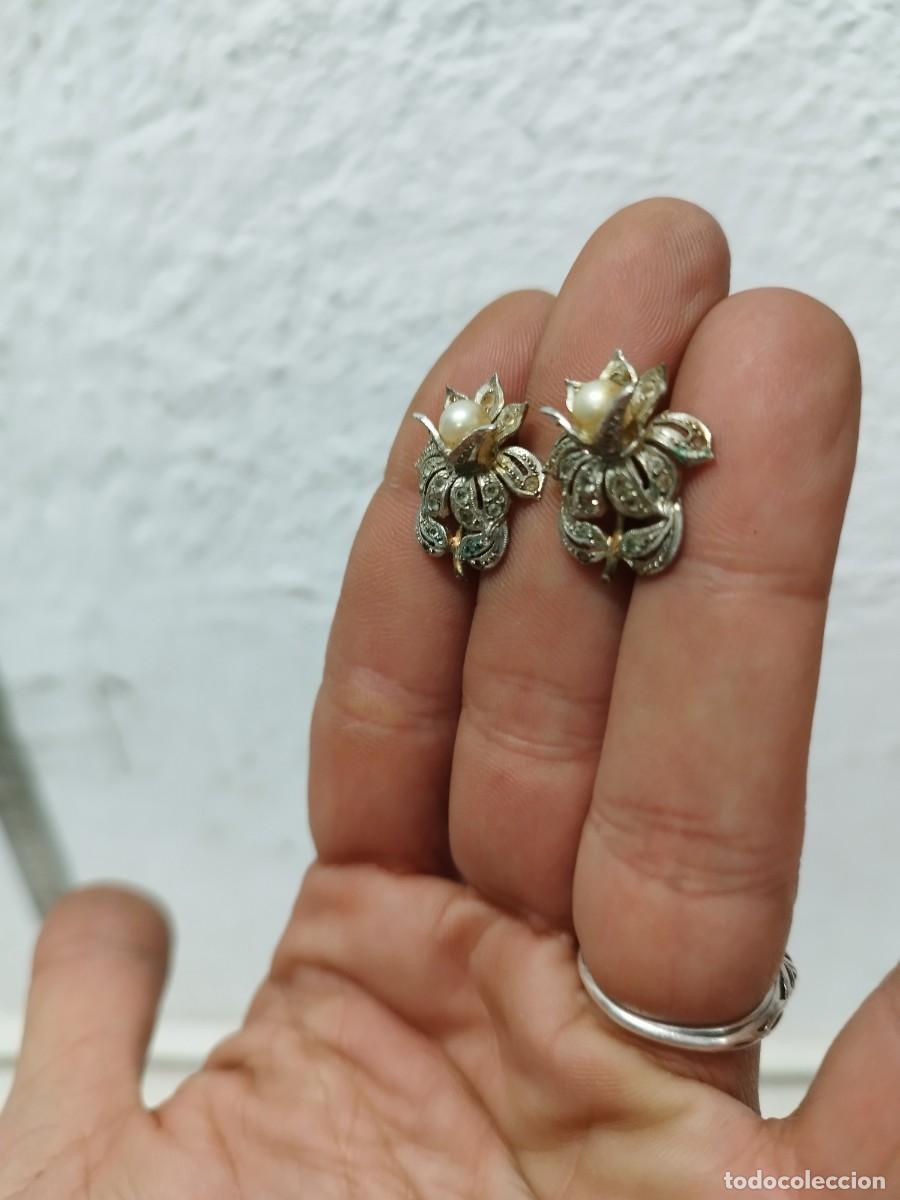 Joyeria: Antigua pareja, par de pendientes. - Foto 2