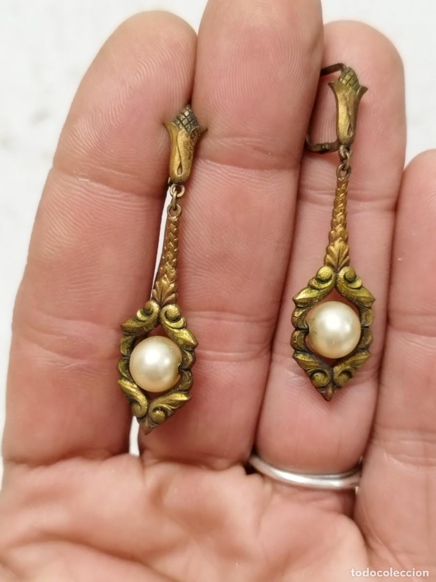 Joyeria: Antigua pareja, par de pendientes. - Foto 2