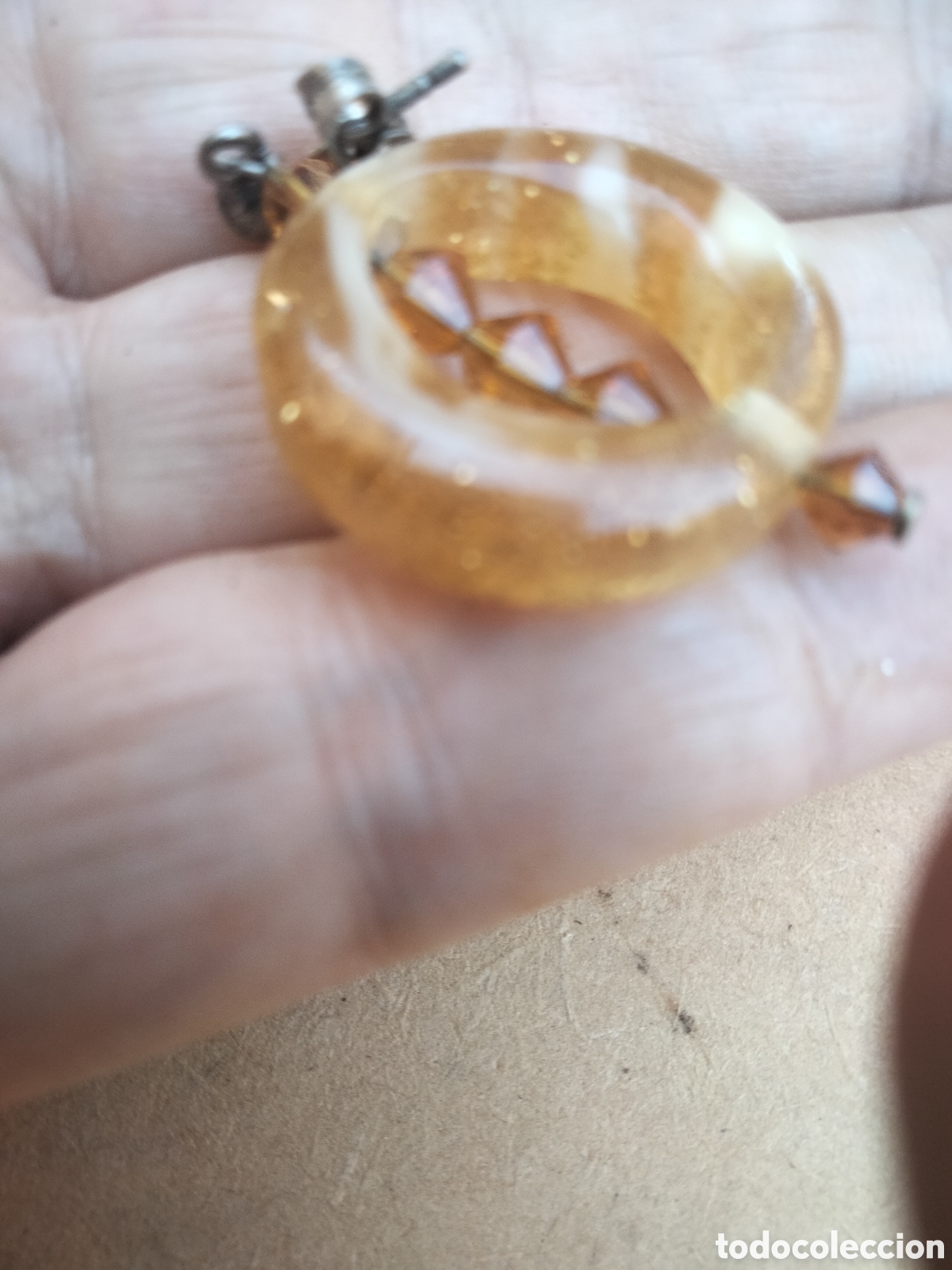 Joyeria: Antiguos pendientes en baquelita y plata - Foto 3