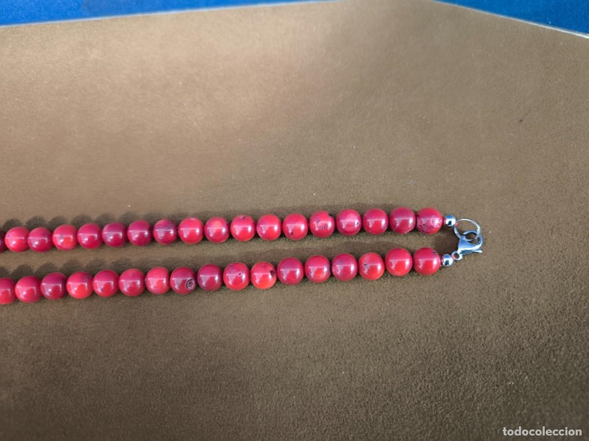 Joyeria: COLLAR DE CUENTAS REDONDAS EN CORAL ROJO - Foto 2