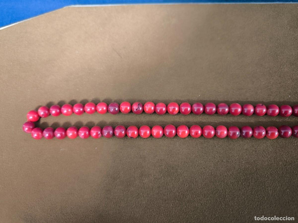 Joyeria: COLLAR DE CUENTAS REDONDAS EN CORAL ROJO - Foto 3