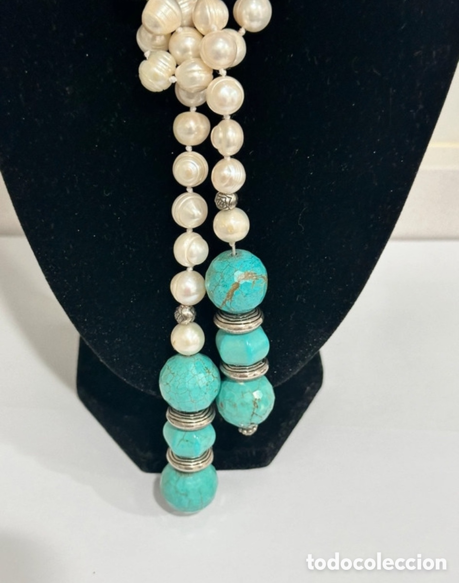 Joyeria: COLLAR DE PERLAS y TURQUESAS - Foto 3