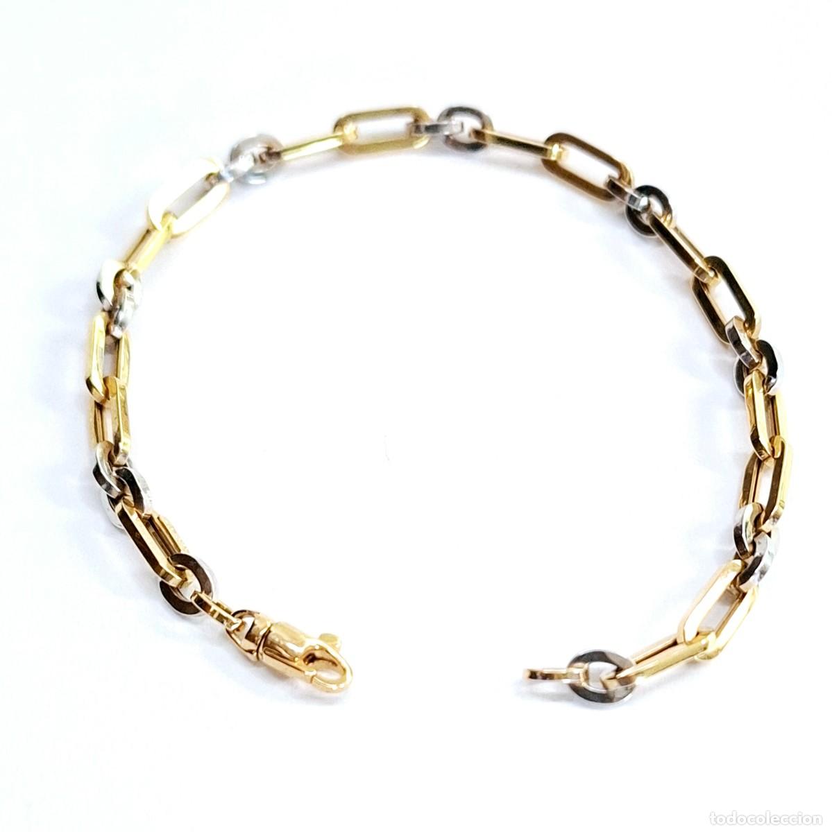 Joyeria: PRECIOSA PULSERA BICOLOR DE ORO DE LEY - Foto 1