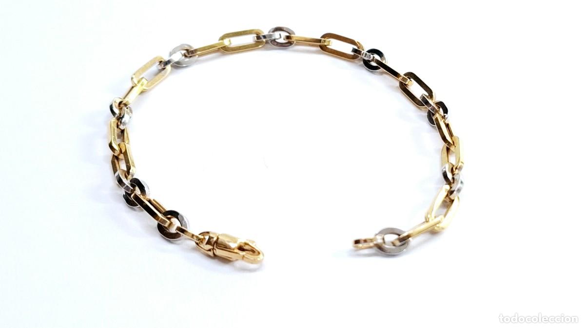 Joyeria: PRECIOSA PULSERA BICOLOR DE ORO DE LEY - Foto 2