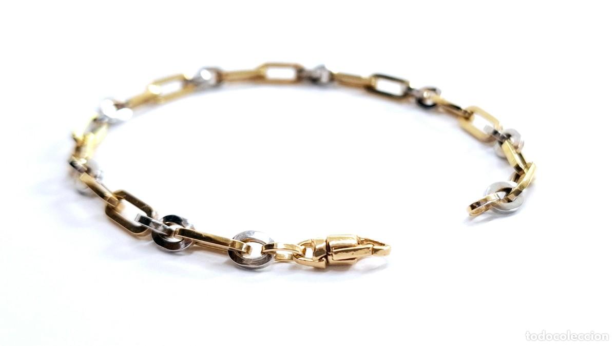 Joyeria: PRECIOSA PULSERA BICOLOR DE ORO DE LEY - Foto 4