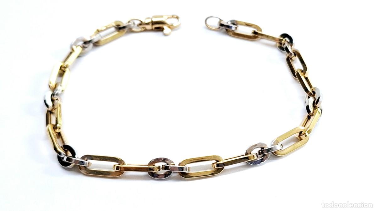 Joyeria: PRECIOSA PULSERA BICOLOR DE ORO DE LEY - Foto 5