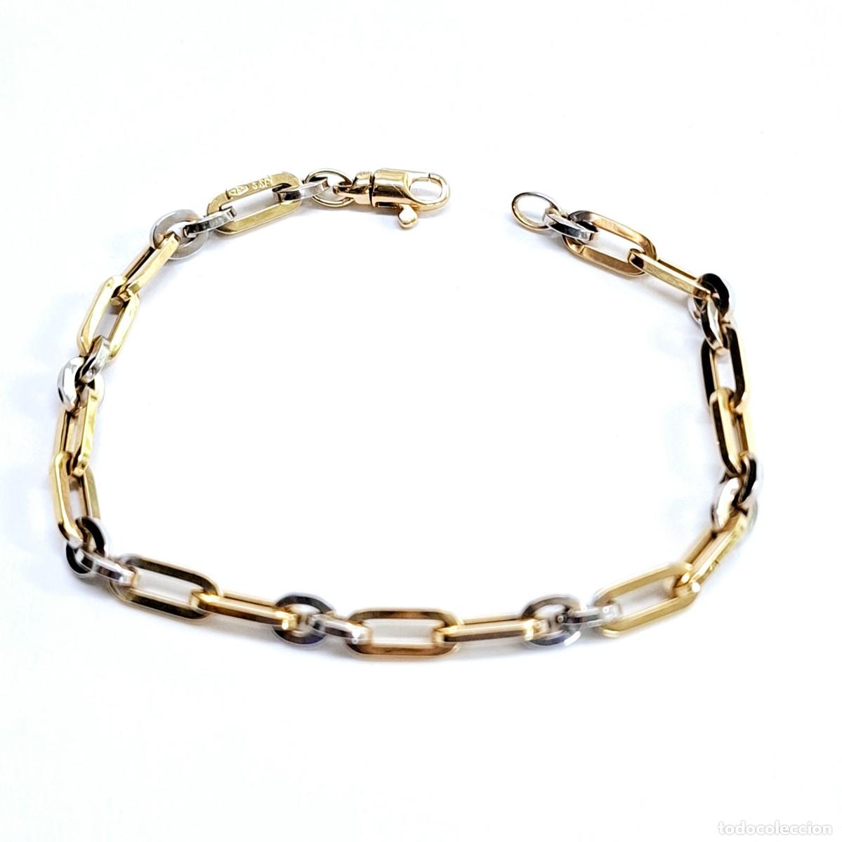 Joyeria: PRECIOSA PULSERA BICOLOR DE ORO DE LEY - Foto 6