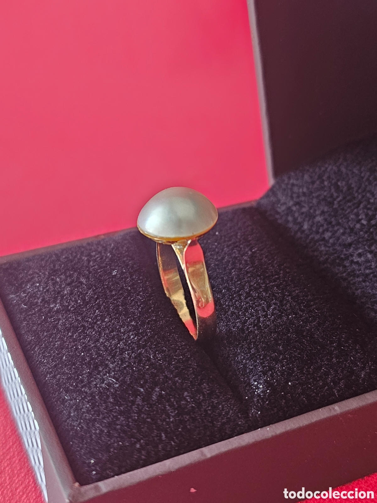 Joyeria: Anillo oro de ley con Perla Japonesa original - Foto 1