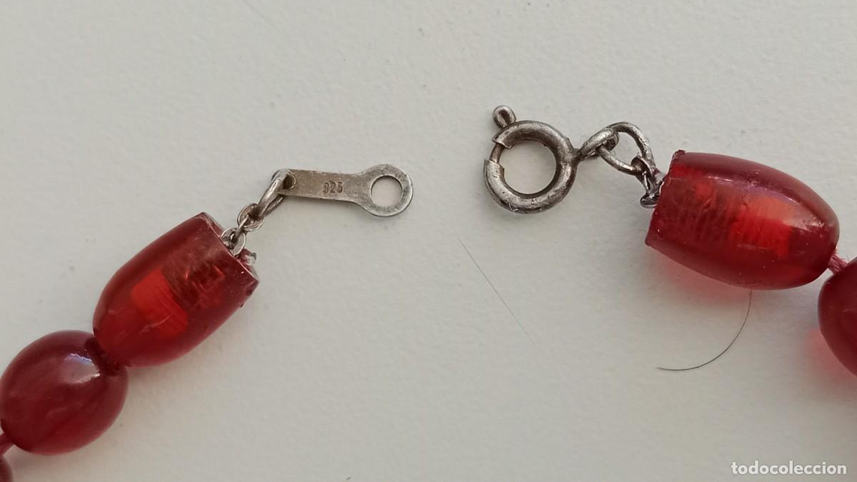 Joyeria: COLLAR VINTAGE DE &Aacute;MBAR CON HEBILLA DE PLATA N&ordm; 2 - Foto 4