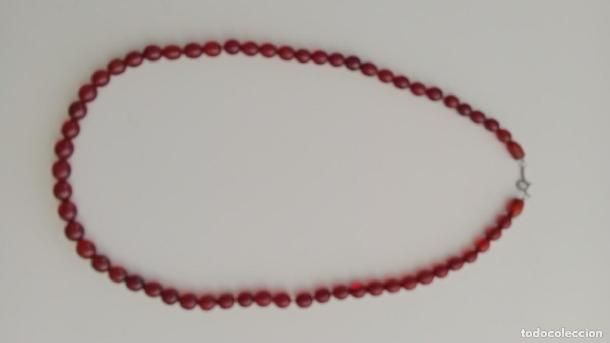 Joyeria: COLLAR VINTAGE DE &Aacute;MBAR CON HEBILLA DE PLATA N&ordm; 2 - Foto 6